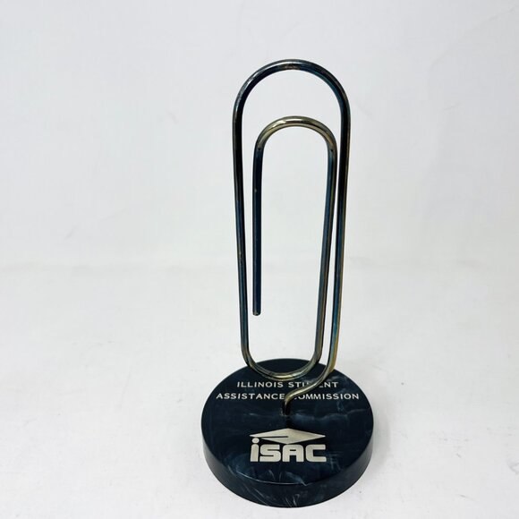 Giant Paperclip Letter Holder ISAC Desk Office Organizer - Picture 4 of 7
